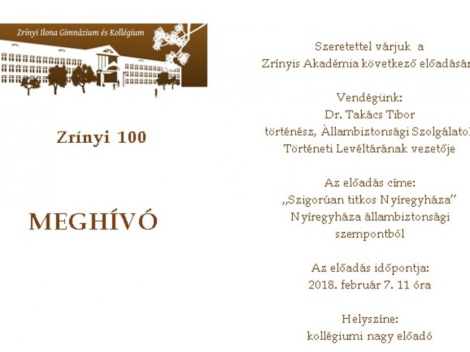 Újra Zrínyis Akadémia