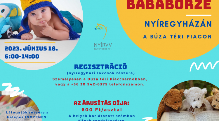 Ismét Bababörzét rendez a NYÍRVV Nonprofit Kft