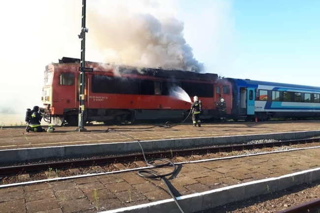 Tűz volt a görögszállási vasútállomásnál