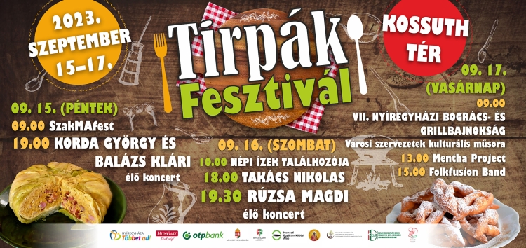 Hazai sztárokkal lesz teljes az idei Tirpák Fesztivál! – jelentette be hivatalos közösségi oldalán dr. Kovács Ferenc.