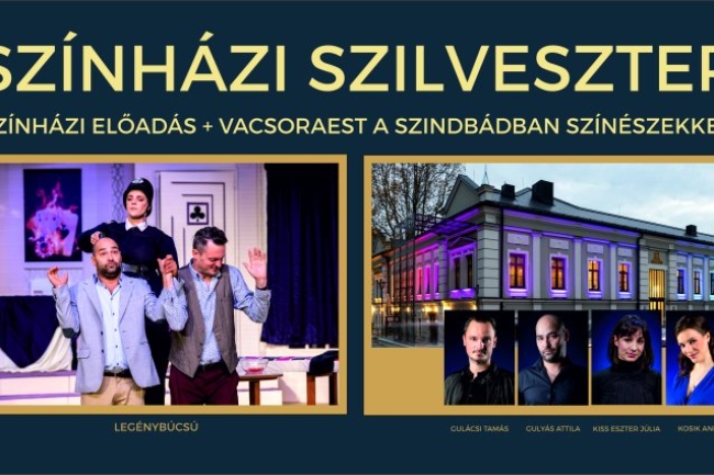 Szilveszterkor a Móricz Zsigmond Színházban és a Szindbád Bisztróban is izgalmas programokkal várják a Nézőiket!