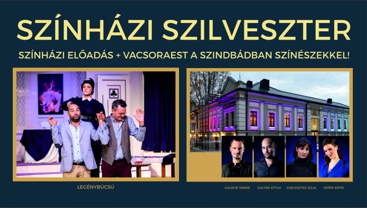 Szilveszterkor a Móricz Zsigmond Színházban és a Szindbád Bisztróban is izgalmas programokkal várják a Nézőiket!