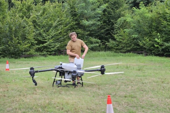 A világ egyik legnagyobb drónját is megröptették a Nyíregyházi Egyetem előadásán