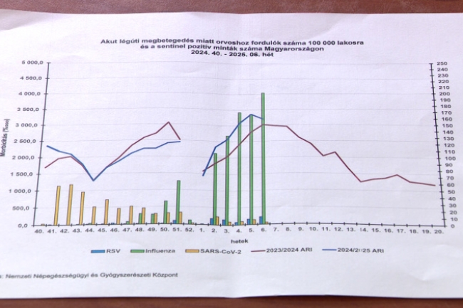 Influenzajárvány – Még mindig sok a beteg, a koronavírus azonban eltűnt a vármegyéből