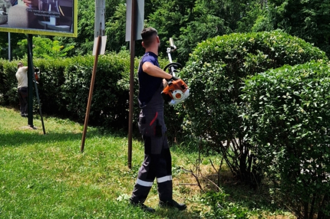 Karbantartás - A bokrok frizurájára is figyel a NYÍRVV