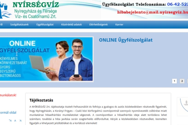 Eltört egy ivóvízcső - Munkálatok kezdődtek a Korányin