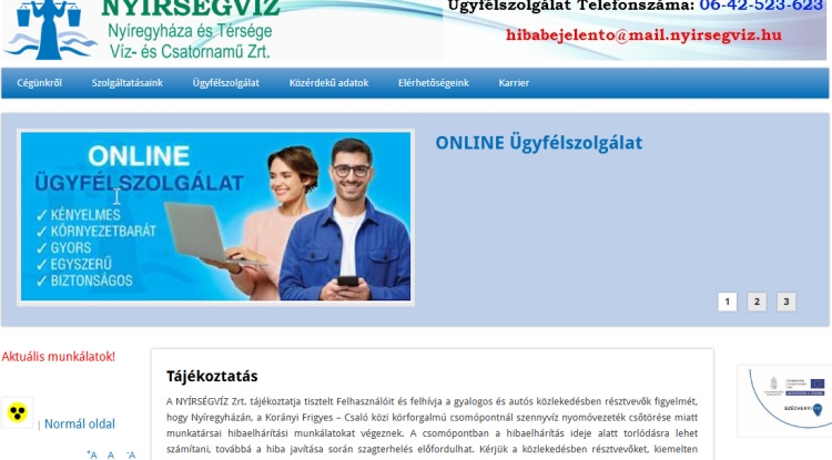 Eltört egy ivóvízcső - Munkálatok kezdődtek a Korányin