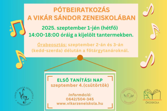 Vikár hírek: Mutatjuk a pótbeiratkozás időpontjait