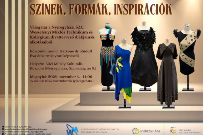 Színek, formák, inspirációk – a Wesselényi divattervezői ismét megvillantják a tehetségüket