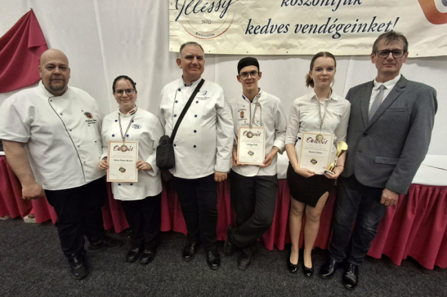 Gasztro Kupa aranyérem: Sikerrel zárult a Sipkay Barna Technikum szereplése Kisújszálláson
