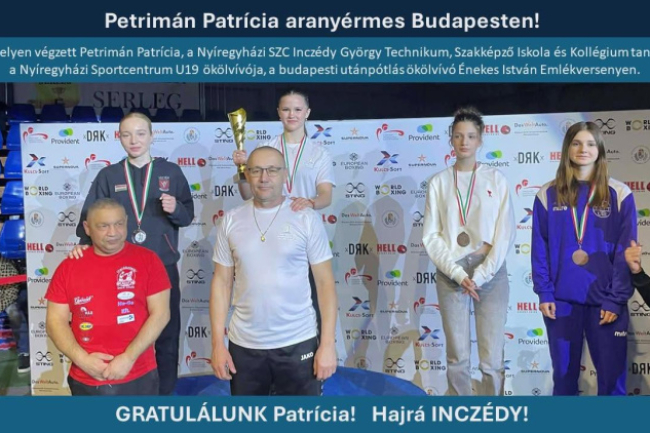 Óriási siker! - Arannyal tért haza Patrícia