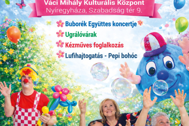 Bóbita Buli – családi nap várja a gyerekeket és szülőket Nyíregyházán