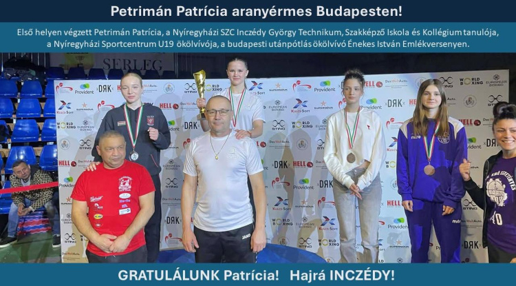 Óriási siker! - Arannyal tért haza Patrícia