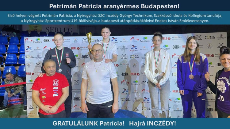 Óriási siker! - Arannyal tért haza Patrícia