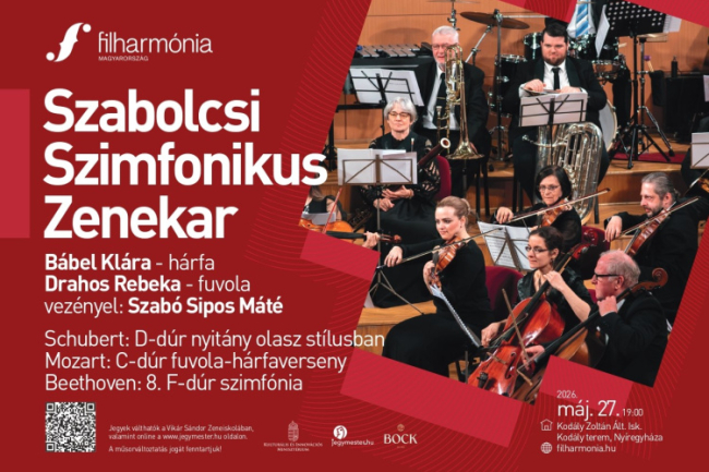 Világhírű mesterek művei csendülnek fel a Szabolcsi Szimfonikus Zenekar koncertjén