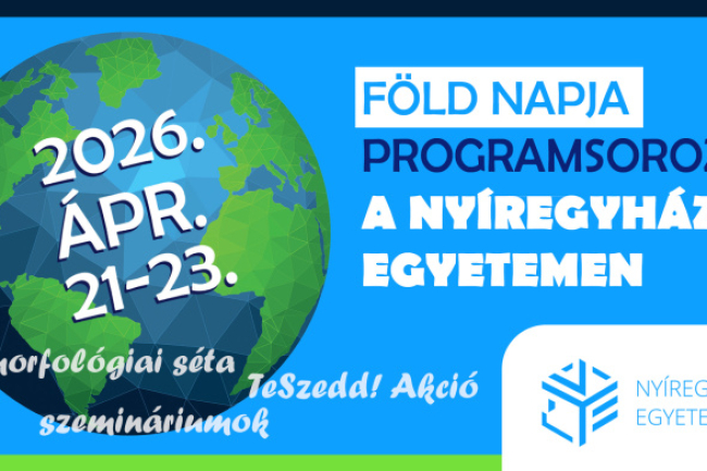 Túra, szemétszedés és klímaváltozásról szóló előadások – Föld Napja programsorozat a Nyíregyházi Egyetemen