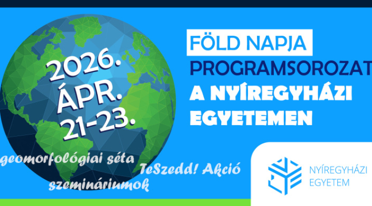 Túra, szemétszedés és klímaváltozásról szóló előadások – Föld Napja programsorozat a Nyíregyházi Egyetemen
