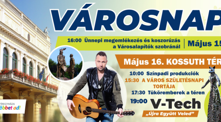Városnap Nyíregyházán – ünnepi programokkal és koncerttel készül a város