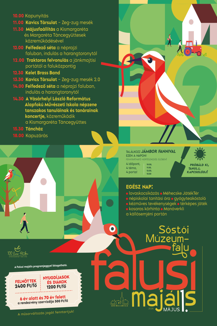 Falusi Majálist rendeznek a Sóstói Múzeumfaluban
