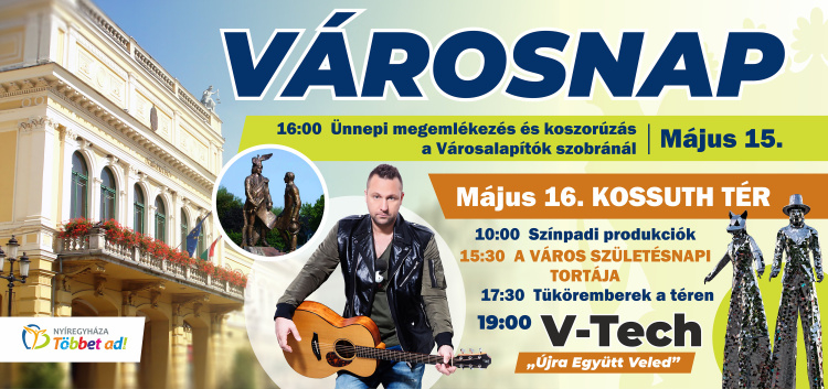Városnap Nyíregyházán – ünnepi programokkal és koncerttel készül a város