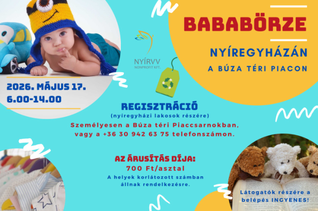 Bababörzét rendeznek a Búza téri Piacon – kincsvadászat és közösségi élmény várja a családokat