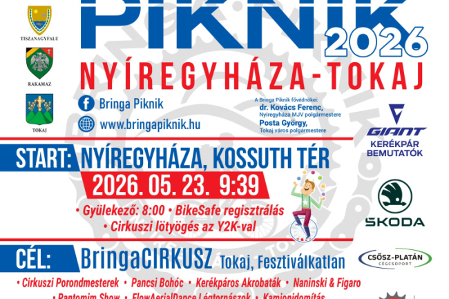 Bringa Piknik 2026 – újra két keréken indulhat Tokaj felé a mezőny