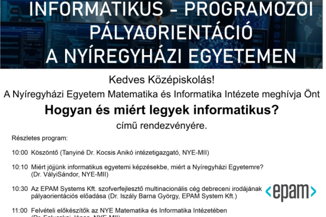 A mesterséges intelligencia és a programozás világába nyerhetnek betekintést a diákok Nyíregyházán