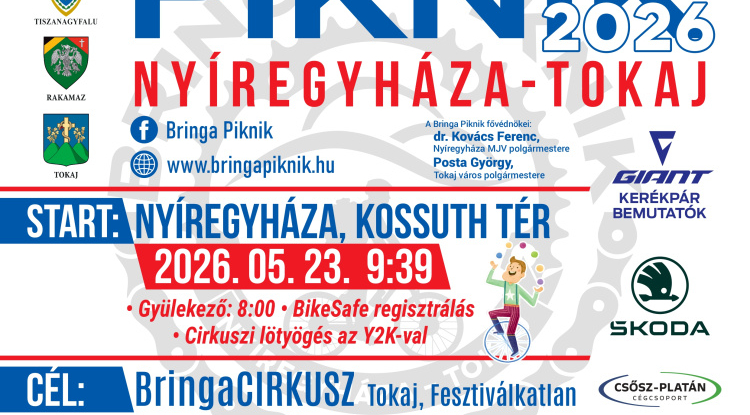Bringa Piknik 2026 – újra két keréken indulhat Tokaj felé a mezőny