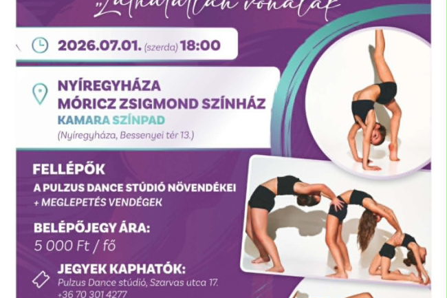 Jótékonysági táncgálára készül a Pulzus Dance Nyíregyházán