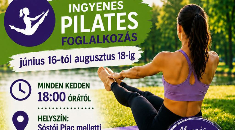 Ingyenes pilatesfoglalkozások indulnak a Sóstói-tó mellett