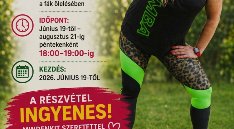 Ingyenes zumbafoglalkozásokkal pezsdülnek fel a nyári esték Sóstón