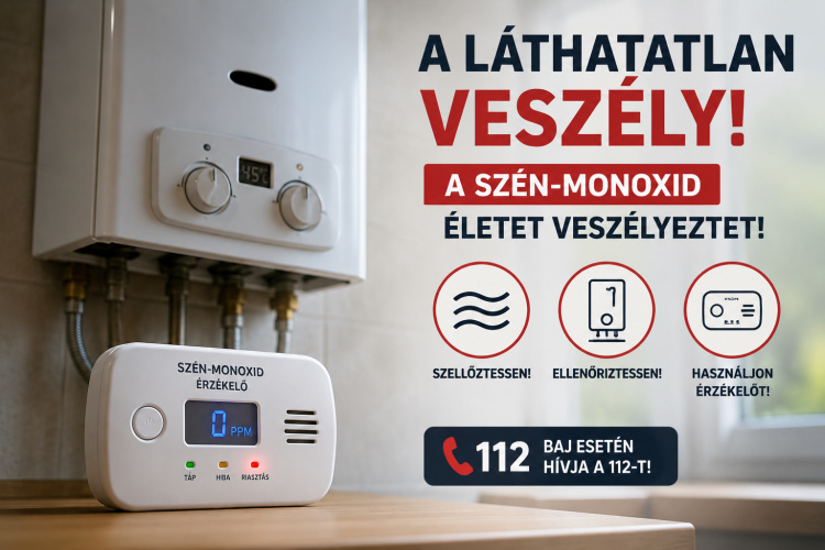 Ilyen van? - Három nyíregyházi lakásban is jelzett a szén-monoxid-érzékelő egyetlen nap alatt