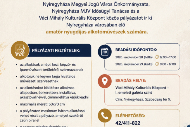 Alkotó idősek jelentkezését várják – ősszel ismét kiállítás nyílik a legszebb pályamunkákból