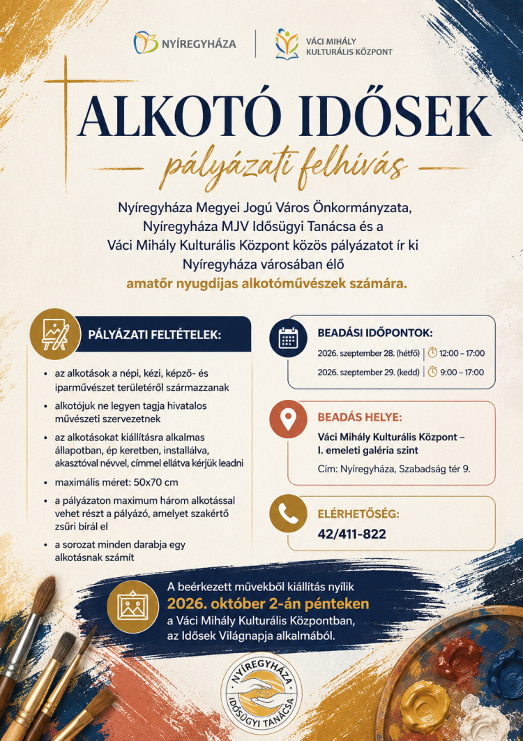 Alkotó idősek jelentkezését várják – ősszel ismét kiállítás nyílik a legszebb pályamunkákból