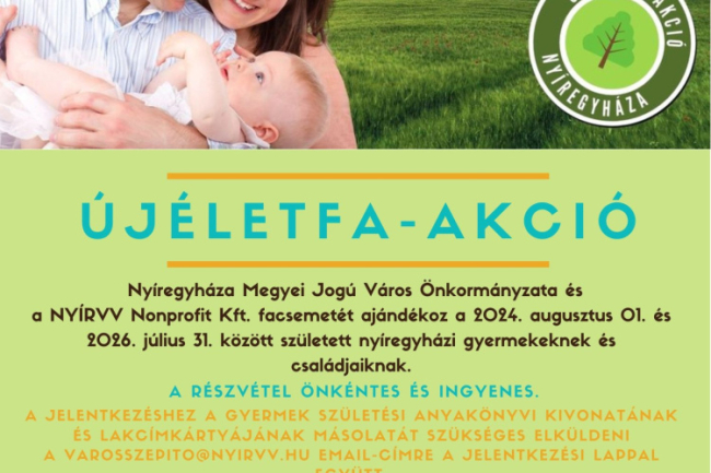 Ismét elindul az Újéletfa Program Nyíregyházán