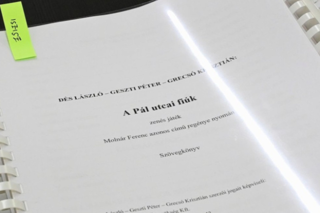 Vár a grund! – Elkezdődött A Pál utcai fiúk próbafolyamata