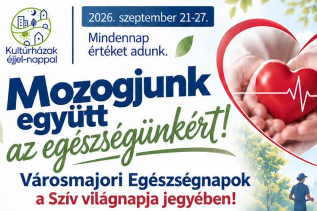 Mozogjunk együtt az egészségünkért – Egészségnapok a Városmajorban