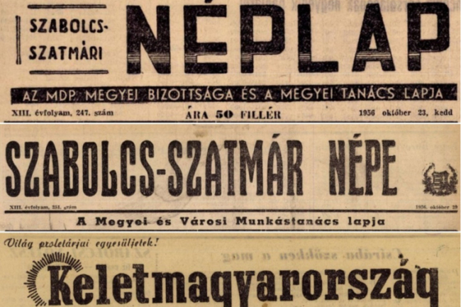 Amiről az utcák mesélnek... A megyei napilap 1956 októberében