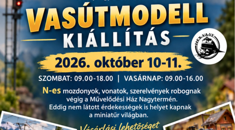 Vasútmodell-kiállítás Nyíregyházán – Két napon át robognak a miniatűr szerelvények