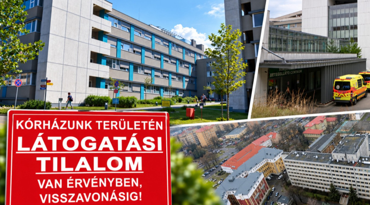 Látogatási tilalom a Jósa András Tagkórházban – egyre több a vírusos megbetegedés